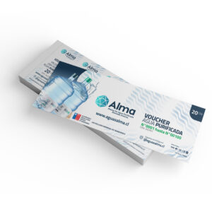 Cuponera de Agua Purificada (100 Voucher) 20 Lts